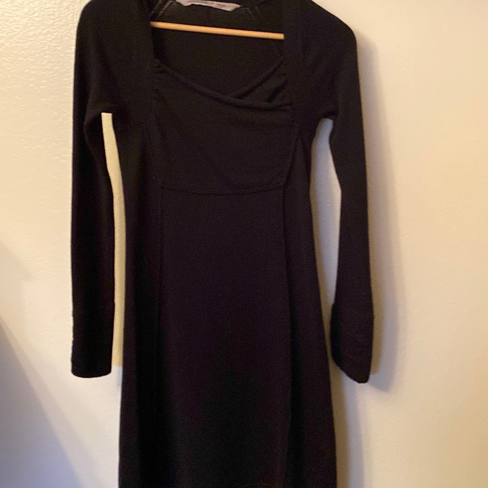 Black sweater dress